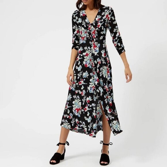 💕RIXO💕 Katie Dress ~ Brunch Floral Print Small - Picture 6 of 16